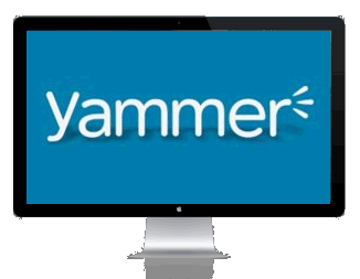 Yammer digital signage display