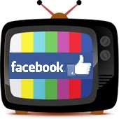 Facebook on tv screen